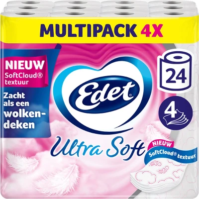 Afbeelding van Edet Toiletpapier 4lg 4x6 Rollen