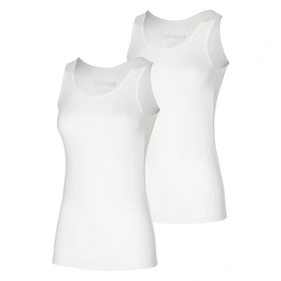 Afbeelding van 2 x Apollo Singlet Bamboo Wit maat L