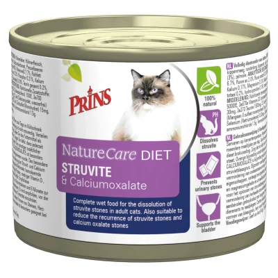 Afbeelding van Prins Naturecare Diet Cat Struvite Kattenvoer 200 g