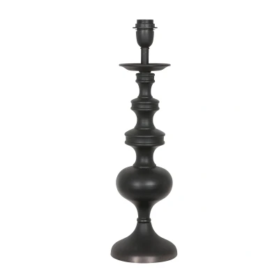 Afbeelding van Anne Light and home tafellamp Lyons zwart metaal 30 cm E27 fitting 3750ZW
