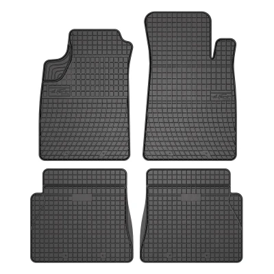 Afbeelding van FROGUM 0649 Vloermatset Rubber voor en achter 4 Zwart Op maat gemaakt RENAULT: Kangoo I Express