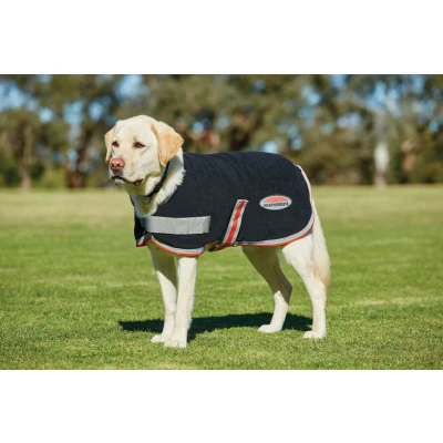Image de Weatherbeeta Dog Coat Therapy Tec Fleece Black/Silver/Red 30cm