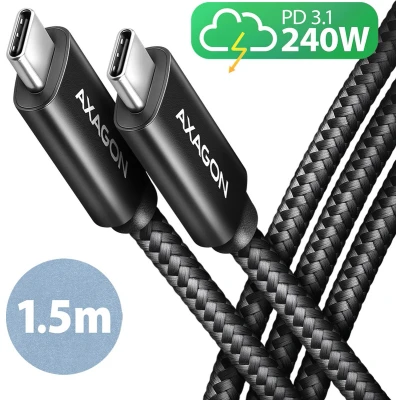 Afbeelding van AXAGON Mobiele telefoon Laadkabel [1x USB C 1x 2.0] 1.5 m 2.0