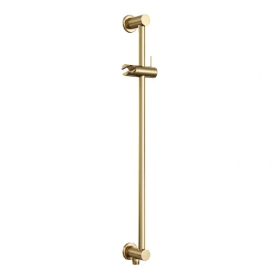 Afbeelding van Brauer Gold Edition Glijstang 70cm handdouchehouder geïntegreerde wateruitlaat PVD geborsteld goud