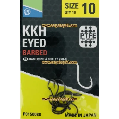 Afbeelding van Preston KKH Eyed Barbed (10 pcs) Maat : Size 10