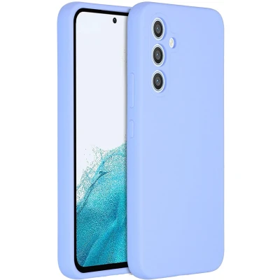 Afbeelding van Accezz Hoesje Geschikt voor Samsung Galaxy A54 (5G) Siliconen Liquid Silicone Backcover Paars