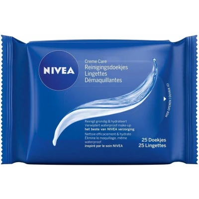 Afbeelding van Nivea Creme Care Reinigingsdoekjes 25 Stuks