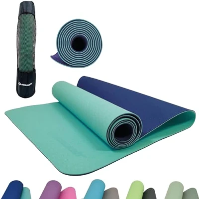 Afbeelding van Schildkröt Fitness Yogamat Bicolor 180 X 61 Cm Navy/mint