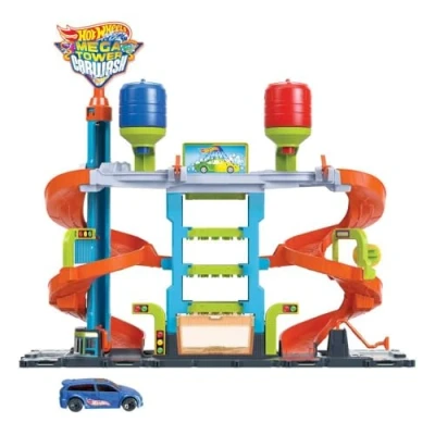 Afbeelding van Hot Wheels City Mega Autowasserette Speelgoedvoertuig