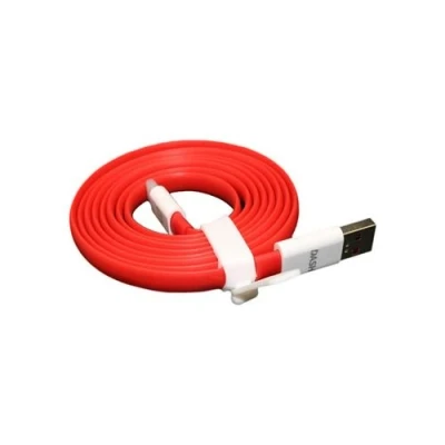Afbeelding van Originele OnePlus USB C Dash Fast Charge Kabel Plat Rood