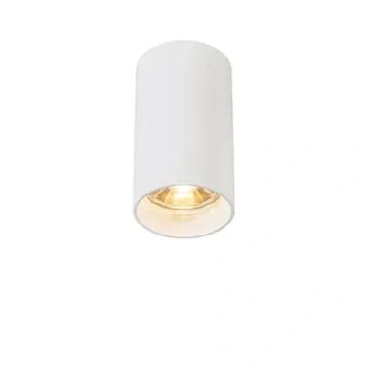 Afbeelding van QAZQA tuba Moderne Plafondspot Spotje Opbouwspot 1 lichts Ø 55 mm Wit Woonkamer Slaapkamer Keuken