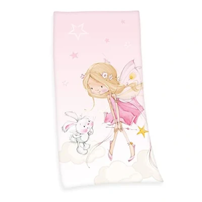Afbeelding van Herding Velours Handdoek, Roze, 75 x 150 cm