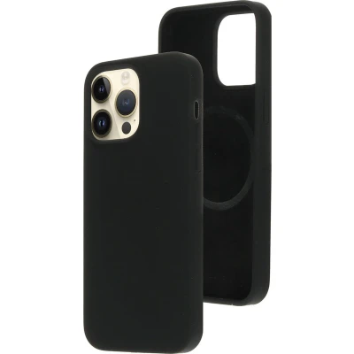 Afbeelding van Mobiparts Silicone Cover Apple iPhone 14 Pro Max Black (Magsafe Compatible)