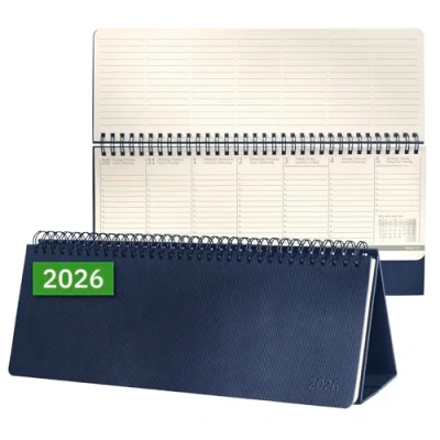 Afbeelding van SIGEL C2682 Tafelkalender Conceptum 2026, groot, donkerblauw