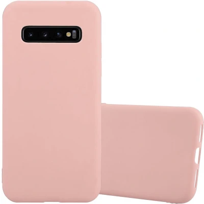 Afbeelding van Cadorabo Hoesje geschikt voor Samsung Galaxy S10 4G in CANDY ROZE Beschermhoes gemaakt van flexibel TPU silicone Case Cover