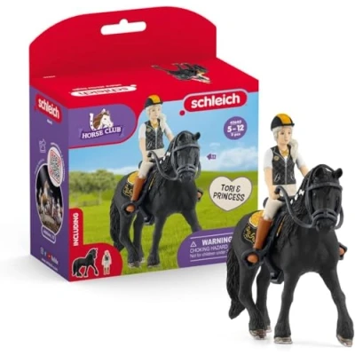Image de schleich 42640 HORSE CLUB Tori &amp; Princess, dès 5 ans, coffret, 11 pièces
