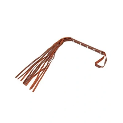 Afbeelding van Rimba Bondage Play Flogger zweep 62 cm bruin