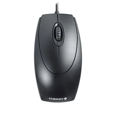Afbeelding van CHERRY Wheelmouse Muis USB Optisch Zwart 3 Toetsen 1000 dpi