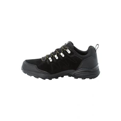 Afbeelding van Jack Wolfskin Refugio Texapore LOW M Sportieve wandelschoenen, Heren, Maat: 42.5, Phantom / burly yellow xt Leer
