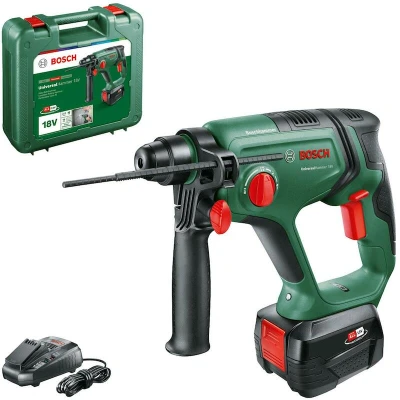 Afbeelding van Bosch Home and Garden Universal Hammer Accu boorhamer 18 V 4.0 Ah Li ion Incl. accu, lader, koffer