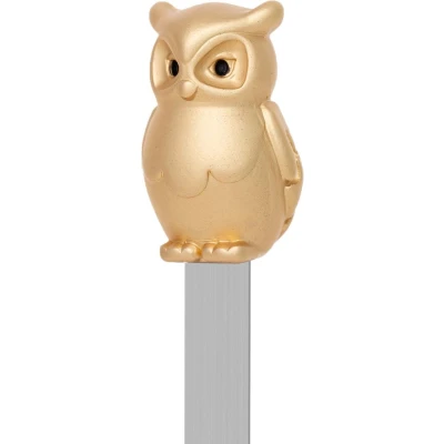Afbeelding van Meta[l]morphose boekenlegger Uil Goud / 13 cm Metaal