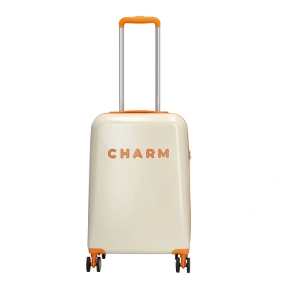 Afbeelding van Charm London Capetown Handbagage Koffer 35 cm 42 Liter TSA Slot Beige Multi
