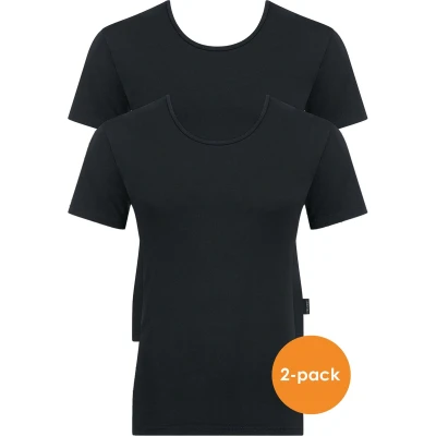 Afbeelding van Sloggi 24/7 Oneck 2 PACK Hemd, Heren, Maat: Medium, Black