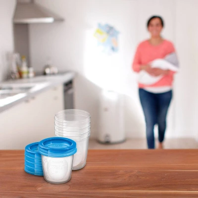 Afbeelding van Philips Avent Bewaarbekers voor moedermelk 180ml 5 stuks
