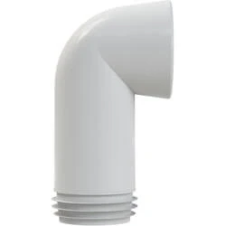 Afbeelding van WISA 303C closetbocht 110mm met spie 90ø wit lengte