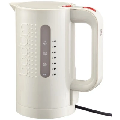 Afbeelding van Bodum Bistro Elektrische waterkoker (automatisch uitschakelen, 2200 watt, 1,0 liter), crèmekleurig