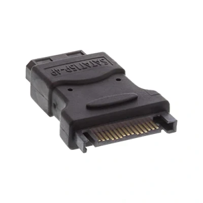 Afbeelding van InLine 4 pins Molex voedingsadapter naar SATA voeding, Interne kabel (PC)