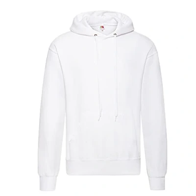 Afbeelding van Fruit of the Loom Klassiek sweatshirt met capuchon voor heren, Wit
