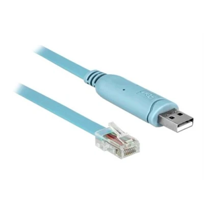 Image de Delock Câble série USB (M) pour RJ 45 3 m EIA 232 bleu