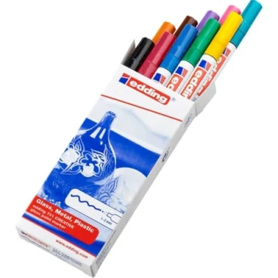 Afbeelding van Edding Glanslakmarker 751, Set Van 10 Stuks In Geassorteerde Kleuren