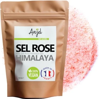 Image de Sel rose de l&#039;Himalaya 100g Grain fin délicat, Sain et Riche en Oligo éléments minéraux essentiels Relaxation cutanée 100% Naturel NCA