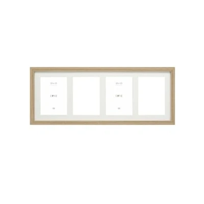 Afbeelding van Deknudt Frames fotolijst S66KB4 naturel 4 foto&#039;s 10x15 cm