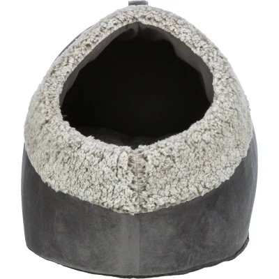Afbeelding van Trixie kattenmand iglo calida warmtereflecterend grijs wit / zwart 50x30x35 cm