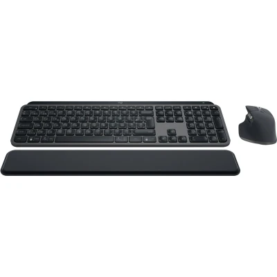 Afbeelding van Logitech MX Keys S Combo Draadloos Toetsenbord en Muis met Polssteun Qwerty US international Graphite