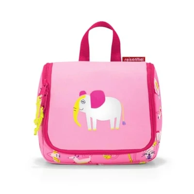 Afbeelding van Reisenthel Toiletbag S Kids Toilettas Kind Maat 1,5L ABC Friends Pink Roze