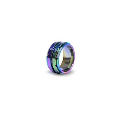 Afbeelding van KnitPro Toerenteller ring maat 10 19,8mm regenboog.