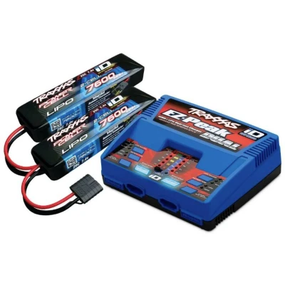 Afbeelding van Traxxas 4S (2X 2869X 7.4V LiPO&amp; 1X 2972G duo charger