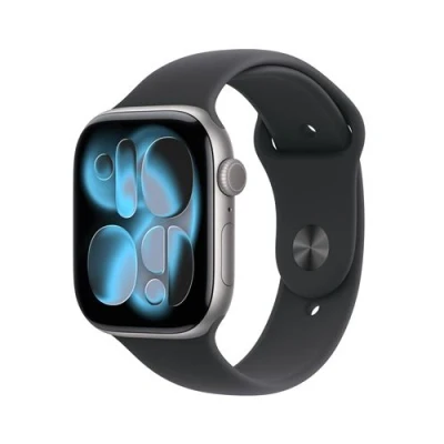 Image de Apple Watch Series 11 gps 46mm space Grey Aluminium Case With Black Sport Band M/l