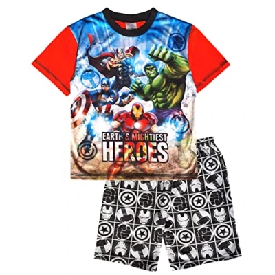Afbeelding van Marvel Avengers korte pyjama voor jongens, Rood