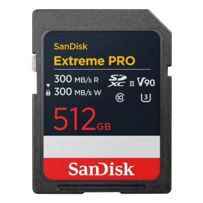 Afbeelding van SanDisk SDXC Extreme Pro 512 GB 300MB/s V90 UHS II