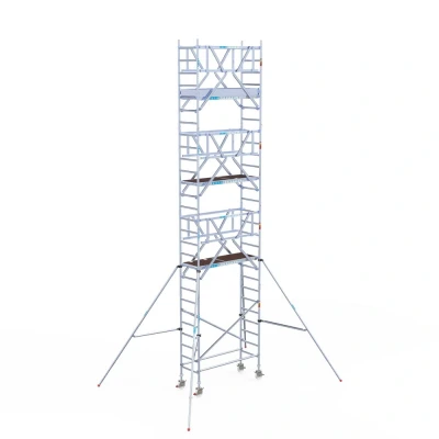 Afbeelding van Rolsteiger 0.75x1.90x9.20m lichtgewicht platformen incl. dubbele voorloopleuningen