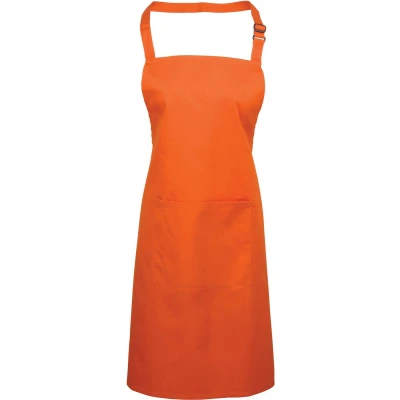 Afbeelding van Premier Colours Bib Apron With Pocket PR154 orange