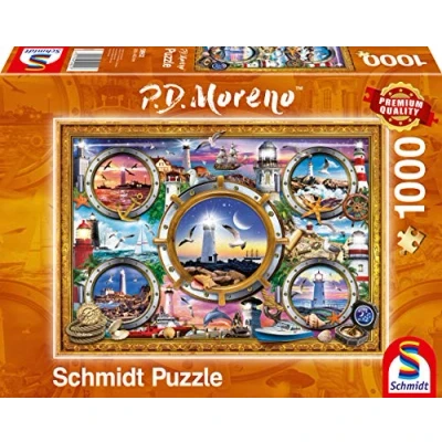 Afbeelding van Schmidt Spiele Peter Moreno puzzel koplamp 1000 stukjes, 59902, kleurrijk