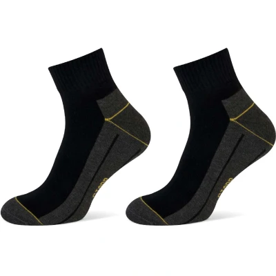 Afbeelding van Stapp Yellow Herensok Quarter Coolmax Zwart Sokken 43 46 2 Pack