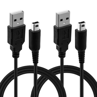 Afbeelding van Mcbazel 2 stuks USB oplaadkabel voor Nintendo DSI/ 3DS/3DS XL/New 3DS / New 2DS 2DS/2DS XL/2DS/Dsi XL zwart