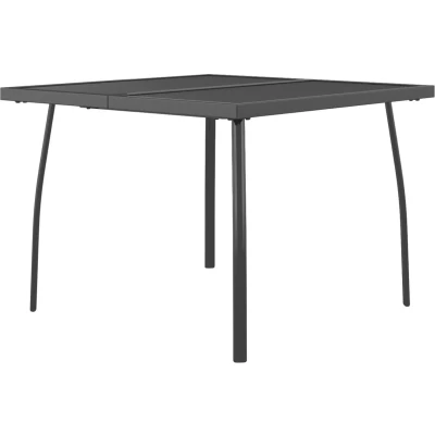 Afbeelding van Tuintafel 100x100x72 cm staalgaas antracietkleurig